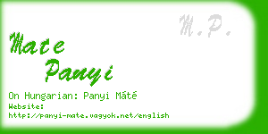 mate panyi business card